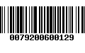 Código de Barras 0079200600129