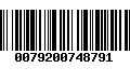 Código de Barras 0079200748791