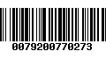 Código de Barras 0079200770273