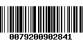 Código de Barras 0079200902841