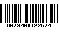 Código de Barras 0079400122674