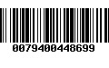 Código de Barras 0079400448699