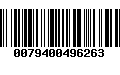 Código de Barras 0079400496263