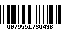 Código de Barras 0079551730438