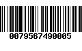 Código de Barras 0079567490005