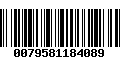 Código de Barras 0079581184089