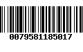 Código de Barras 0079581185017