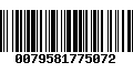 Código de Barras 0079581775072