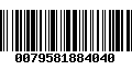 Código de Barras 0079581884040