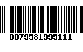 Código de Barras 0079581995111