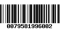 Código de Barras 0079581996002