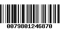 Código de Barras 0079801246870