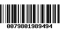 Código de Barras 0079801989494