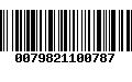 Código de Barras 0079821100787