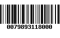 Código de Barras 0079893118000