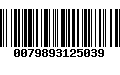 Código de Barras 0079893125039