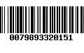 Código de Barras 0079893320151