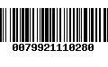 Código de Barras 0079921110280