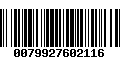 Código de Barras 0079927602116