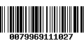 Código de Barras 0079969111027