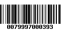 Código de Barras 0079997000393