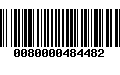 Código de Barras 0080000484482