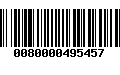 Código de Barras 0080000495457