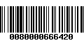 Código de Barras 0080000666420