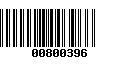 Código de Barras 00800396