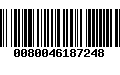 Código de Barras 0080046187248