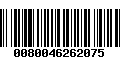 Código de Barras 0080046262075