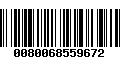 Código de Barras 0080068559672