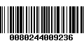 Código de Barras 0080244009236