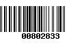 Código de Barras 00802833