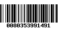 Código de Barras 0080353991491