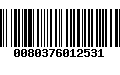 Código de Barras 0080376012531