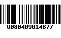 Código de Barras 0080409014877