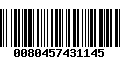 Código de Barras 0080457431145