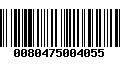 Código de Barras 0080475004055