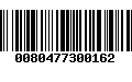 Código de Barras 0080477300162