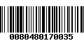 Código de Barras 0080480170035