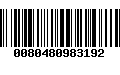 Código de Barras 0080480983192