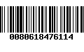 Código de Barras 0080618476114