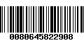 Código de Barras 0080645822908