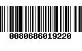 Código de Barras 0080686019220