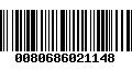 Código de Barras 0080686021148