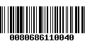 Código de Barras 0080686110040