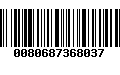 Código de Barras 0080687368037