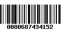 Código de Barras 0080687434152