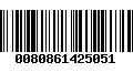 Código de Barras 0080861425051